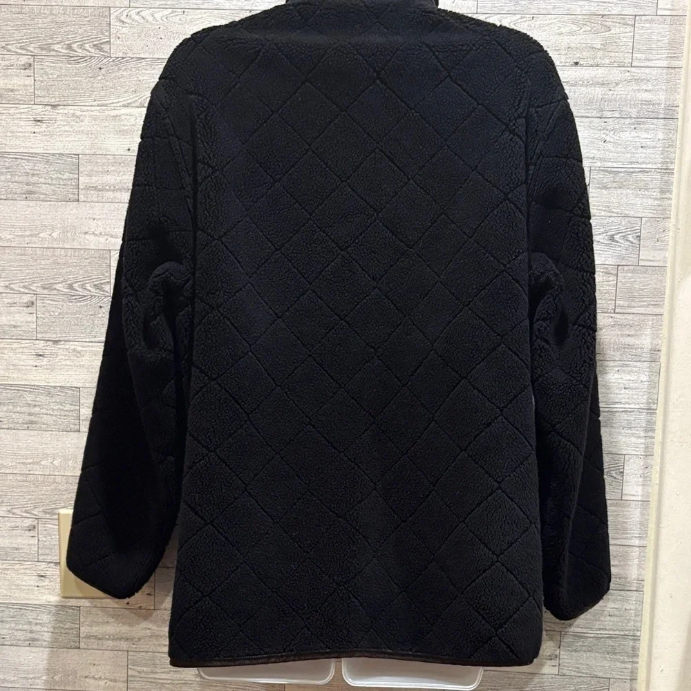 Woolrich Black Quilted Teddy Jacket - Picture 2 of 4